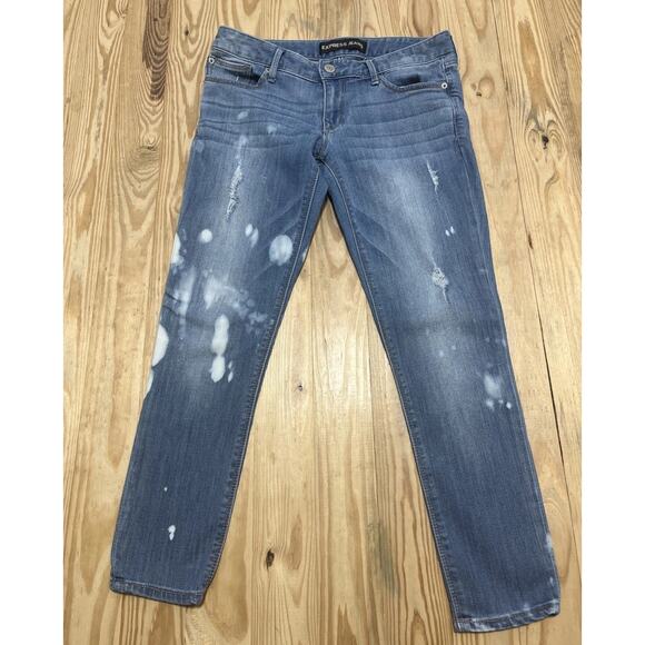 Express Jeans Ankle Skinny Stella Low Rise Trousers sz 6 Regular - Picture 1 of 6